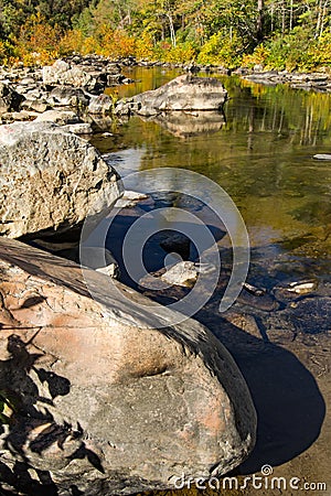 Maury River â€“ Goshen Pass, Virginia, USA Stock Photo